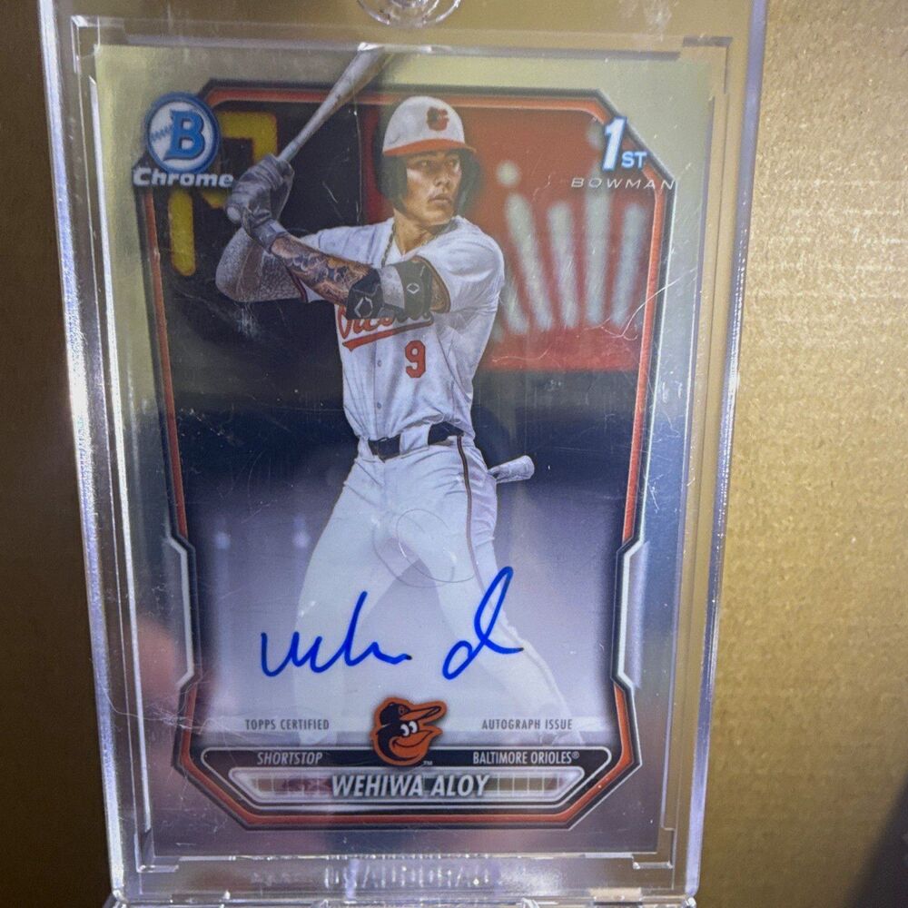 2026 Bowman Chrome Wehiwa Aloy 1st Bowman Auto CPA-WA Orioles CPA Insert
